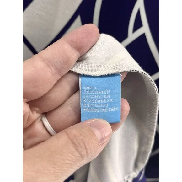 J. McLaughlin Sheath Dress Women's Large Navy Catalina Cloth Braid Stretch Midi - Picture 9 of 11